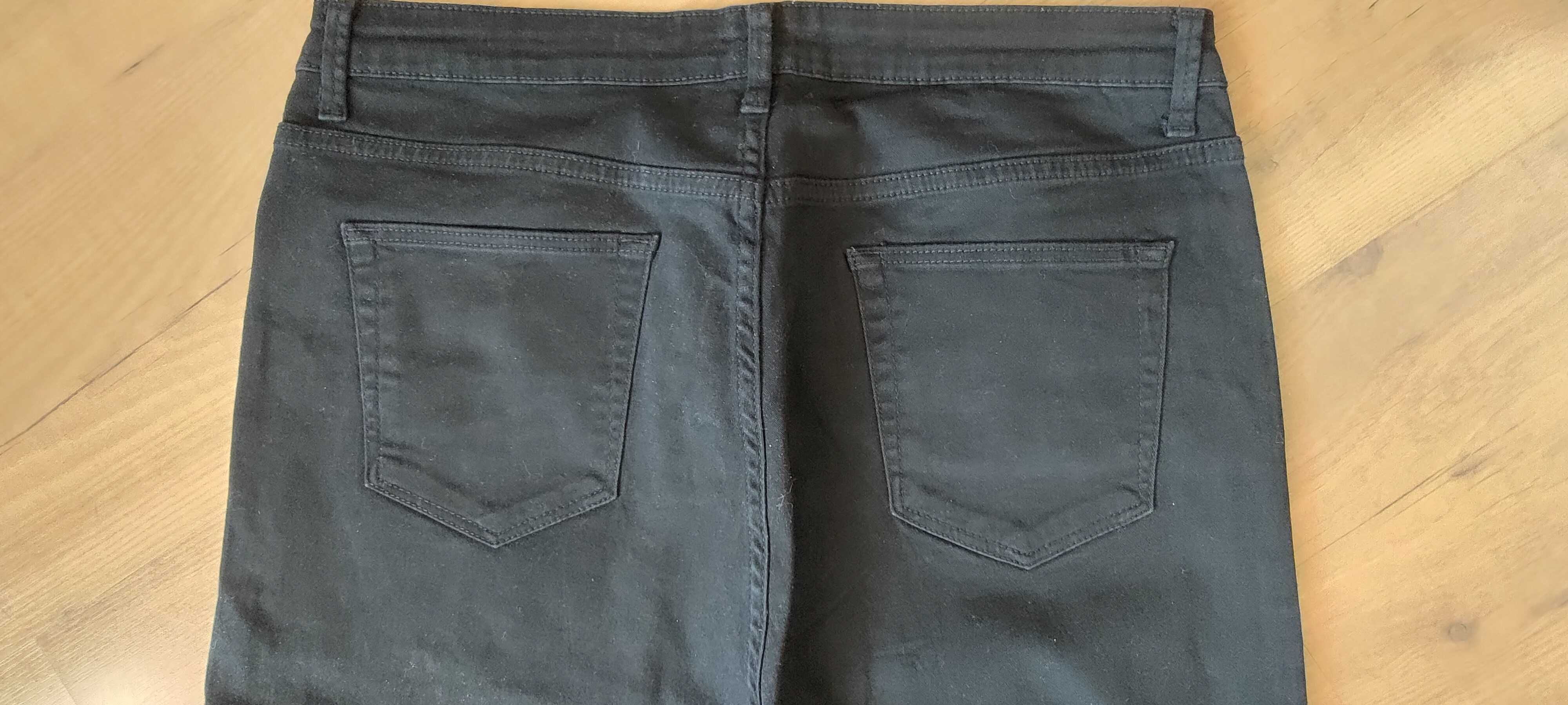 Jeansy spodnie damskie slim fit, wąskie, R. 46, b. długie