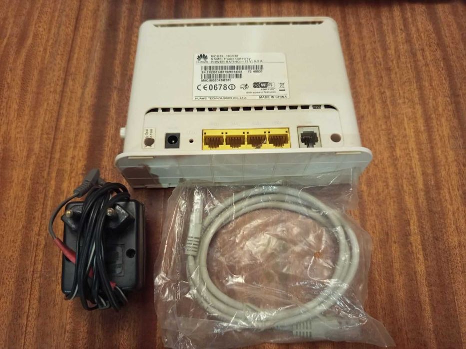 Роутер Huawei Укр.телеком в ідеалі,йде інший блок живлення,шнур мережі