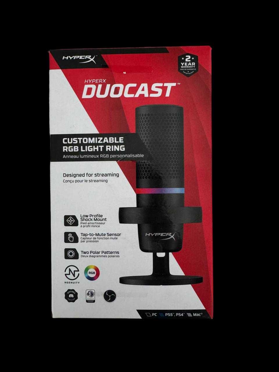 Уцінка: Мікрофон для ПК/ для стрімінгу, подкастів HyperX DuoCast