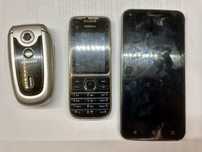 Trzy telefony Samsung, Nokia, Kiano