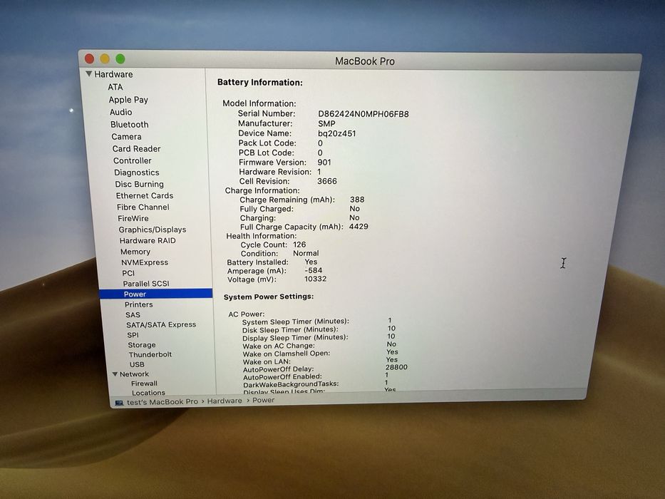Laptop Apple MacBook Pro 13” / i5 / 8GB RAM / 120GB SSD