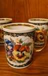 6 pięknych kubków porcelanowych "Karolina"