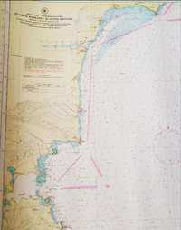 Карта морская побережье Болгарии Чёрное море парусный спорт яхтинг