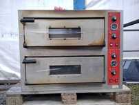 Piec do pizzy dwukomorowy Stalgast sprawny 400V