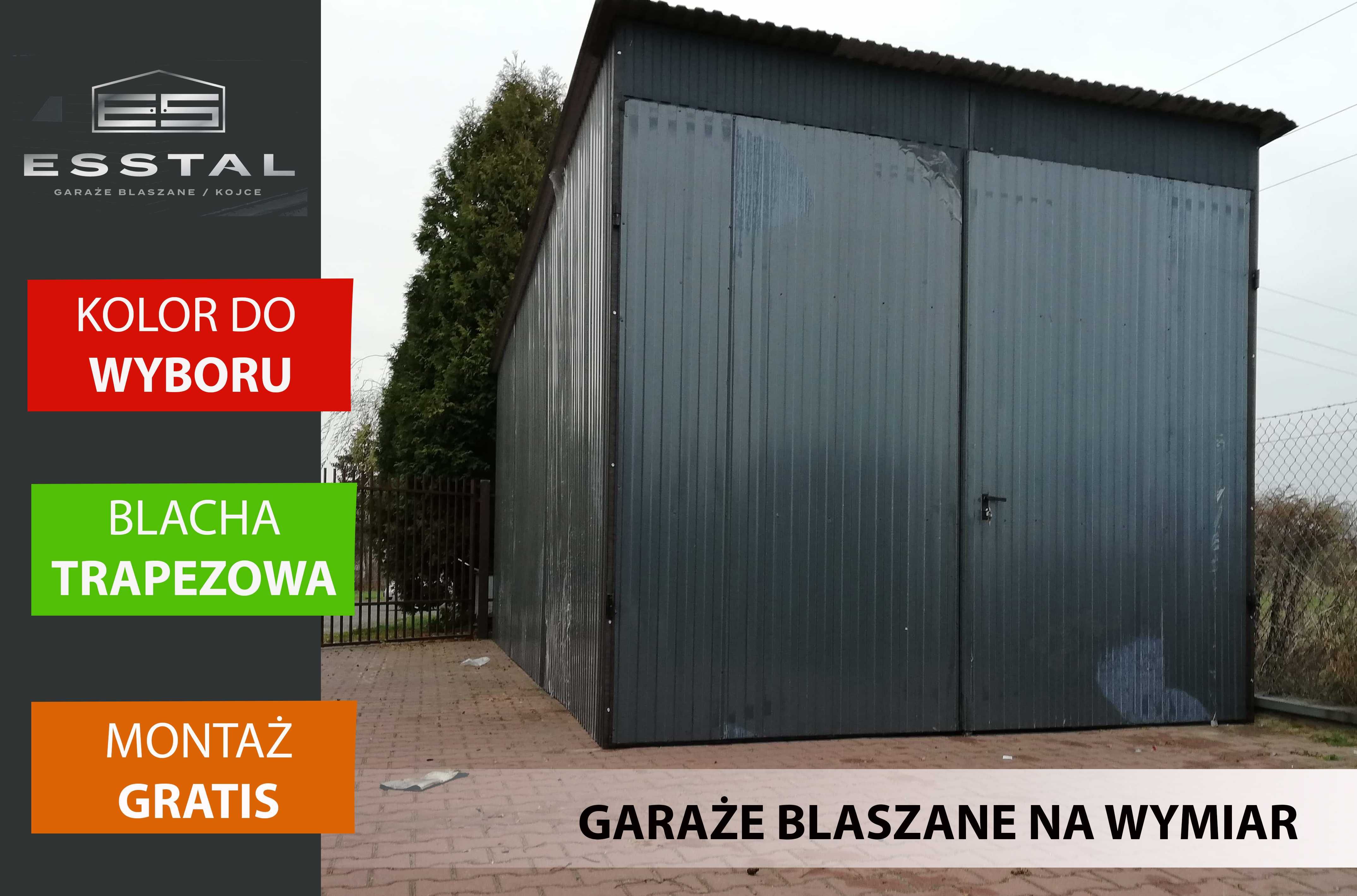 Wysoki Garaż Blaszany GRAFIT | Hala Magazynowa | Wiata | - ESSTAL*