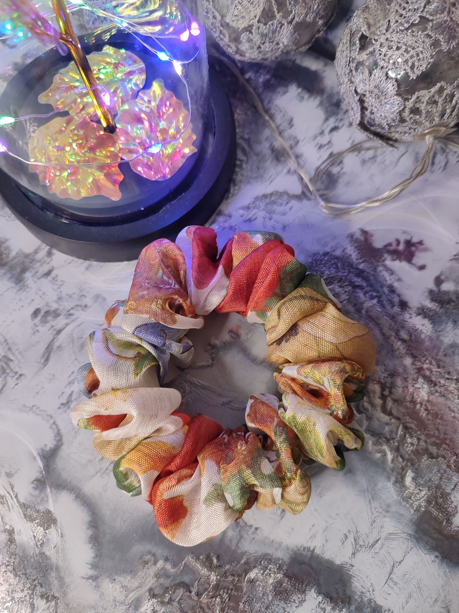 Scrunchie do włosów rozm S Szyfon