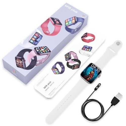 M16plus Смарт-часы M16+ Smart Watch 44mm Aluminium Трекер Умные Часы