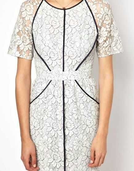 Роскошное кружевное платье-футляр Whistles, XL