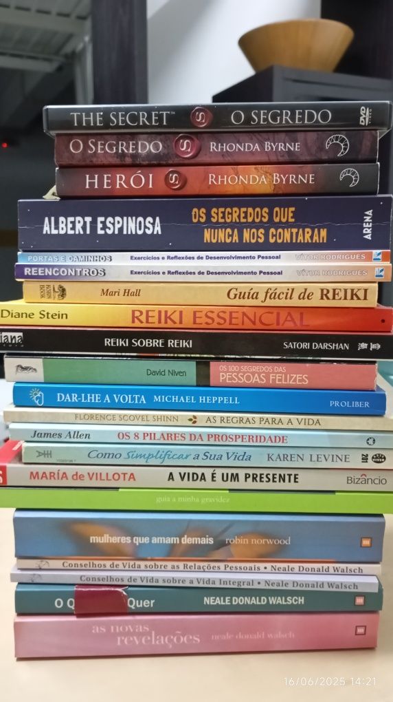 Lote livros auto-ajuda