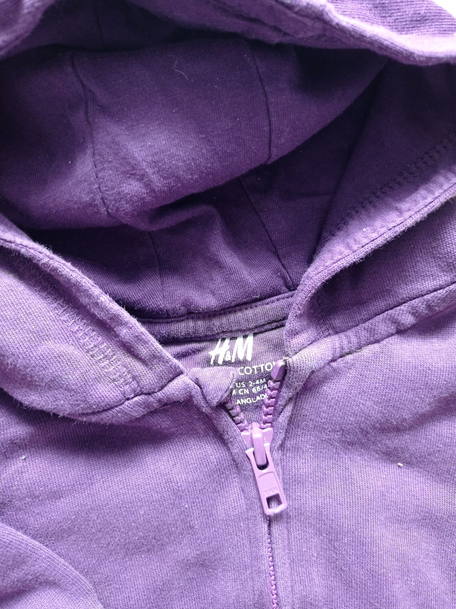 Bluza h&m 62 fioletowa