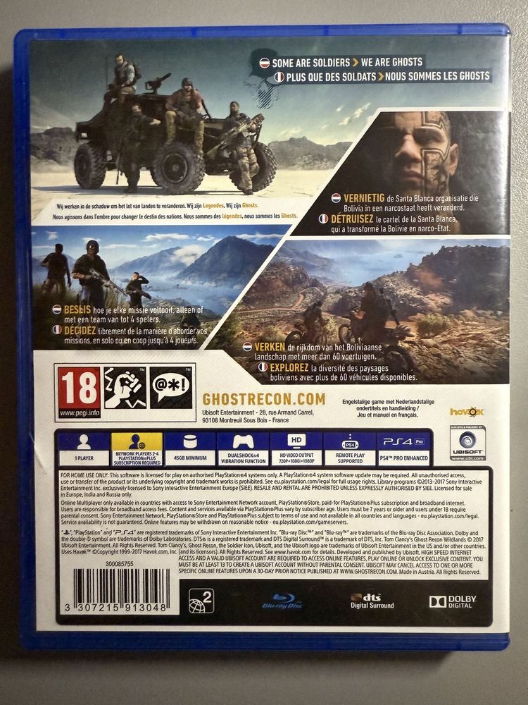 Ps4 Tom Clancys’s Ghost Recon Wildlands