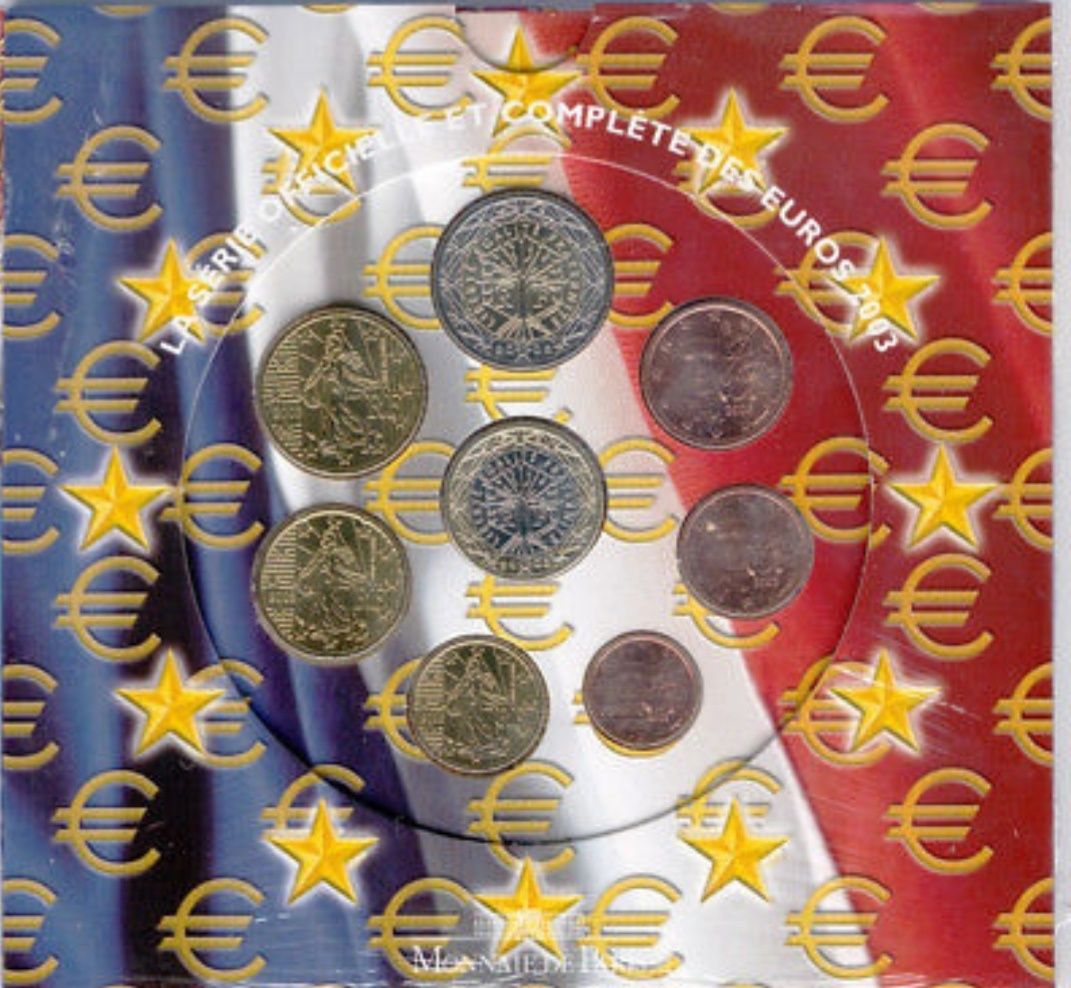 Carteira de moedas euro serie anual França BNC 2003