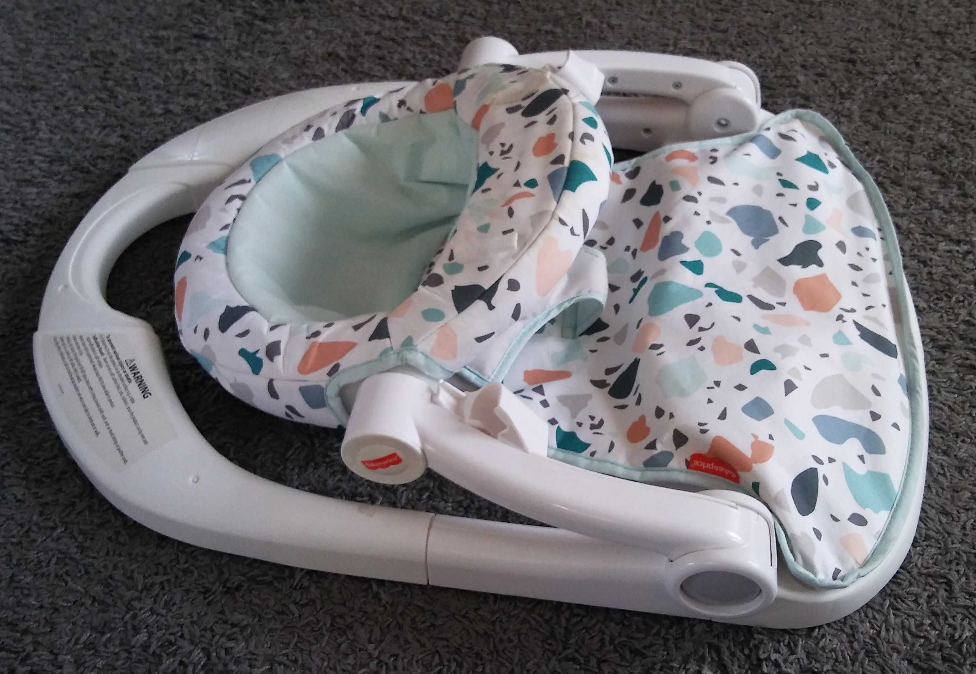 Fisher Price Fotelik-siedzisko „Siadaj ze mną” ze stolikiem / składany