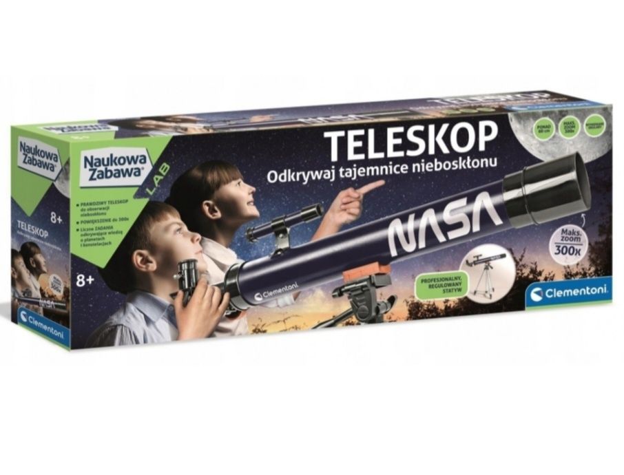 Teleskop  NASA naukowa zabawka  CLEMENTONI 50759