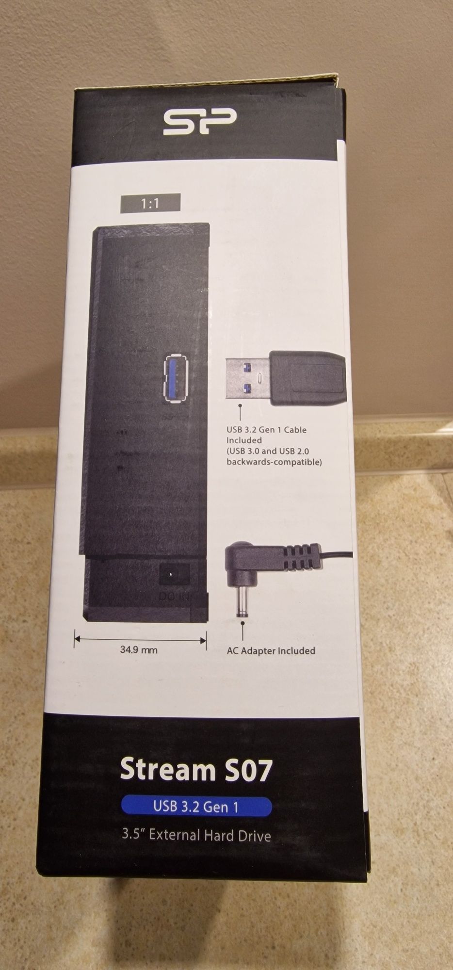 Silicon Power Stream S07 zewnętrzny dysk twardy 8 TB Czarny Nowy
