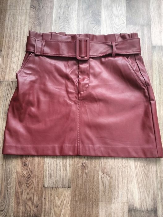 Шкіряна спідниця ZARA