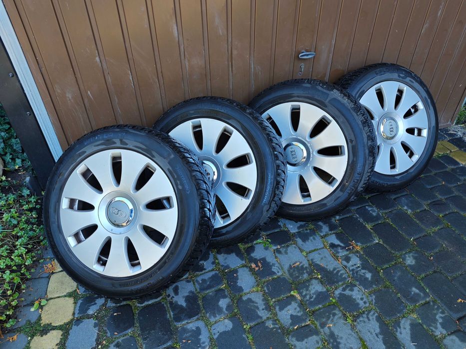 Komplet kół 205/55 R16 - felgi AUDI + opony zimowe