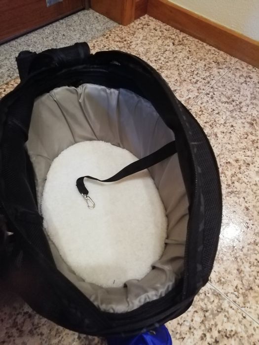 Transportadora com cama para animais de porte pequeno