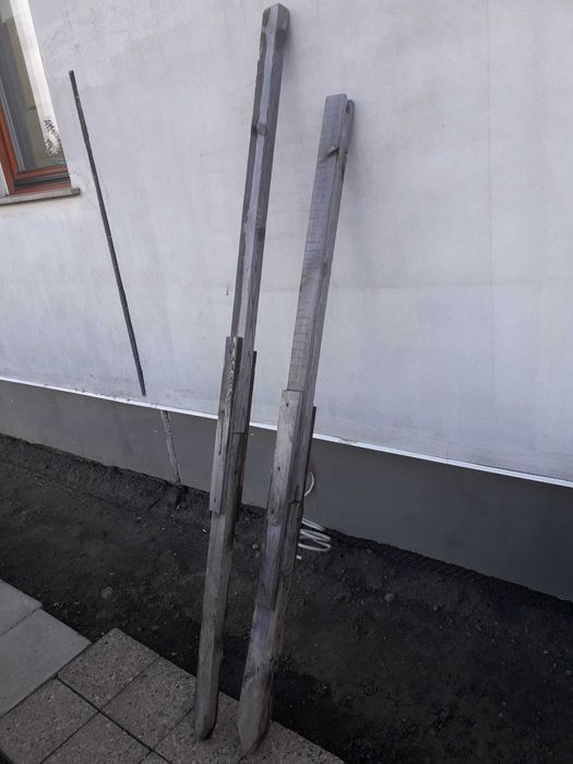 Słupek drewniany, tymczasowy,skręcany