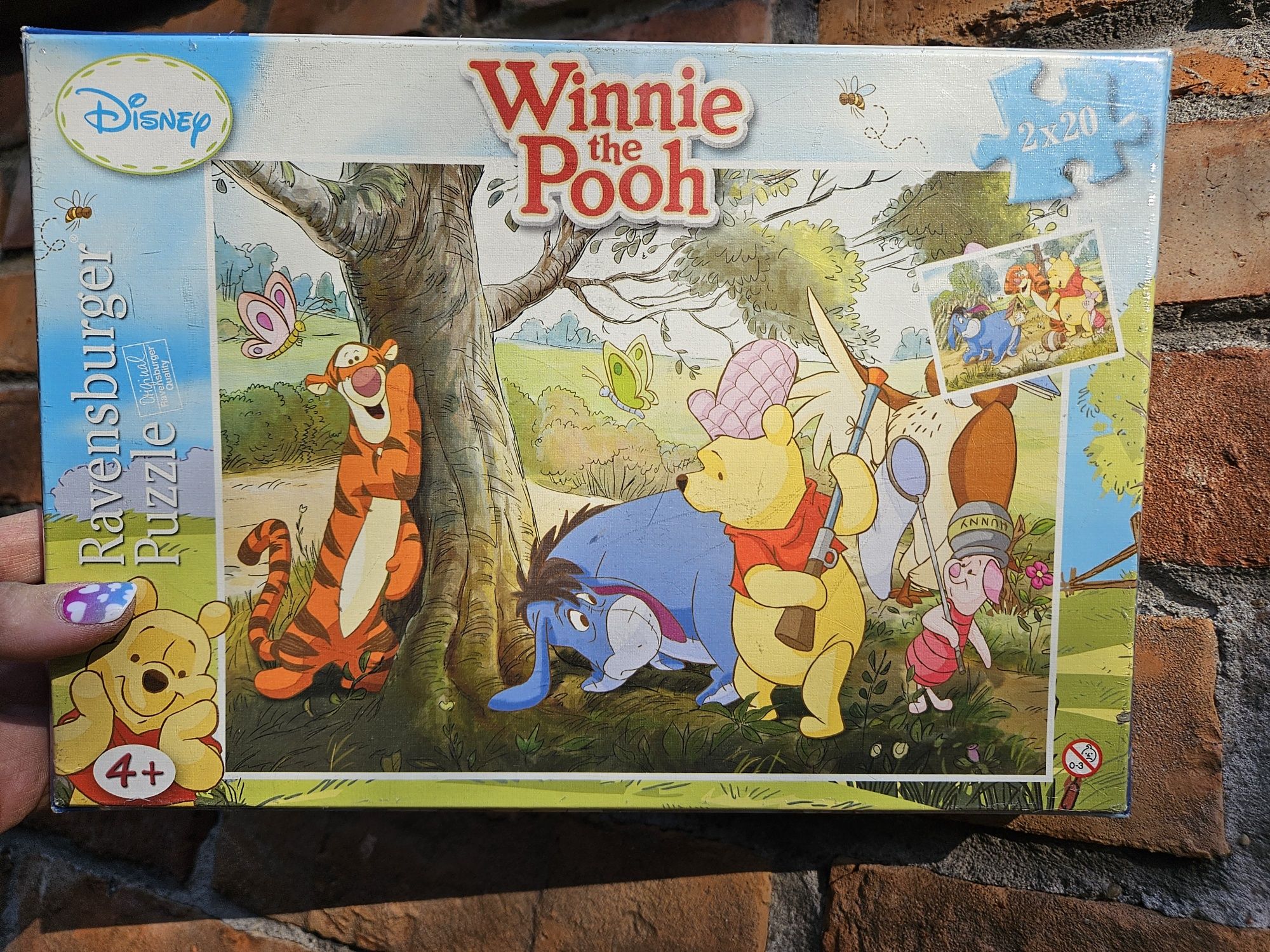 Kubuś Puchatek 2x20 Puzzle Rabensburger #KupMiChceTo zabawki gry