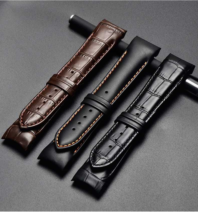 Pasek skórzany do zegarka Tissot Couturier 22mm 23mm czarny brązowy