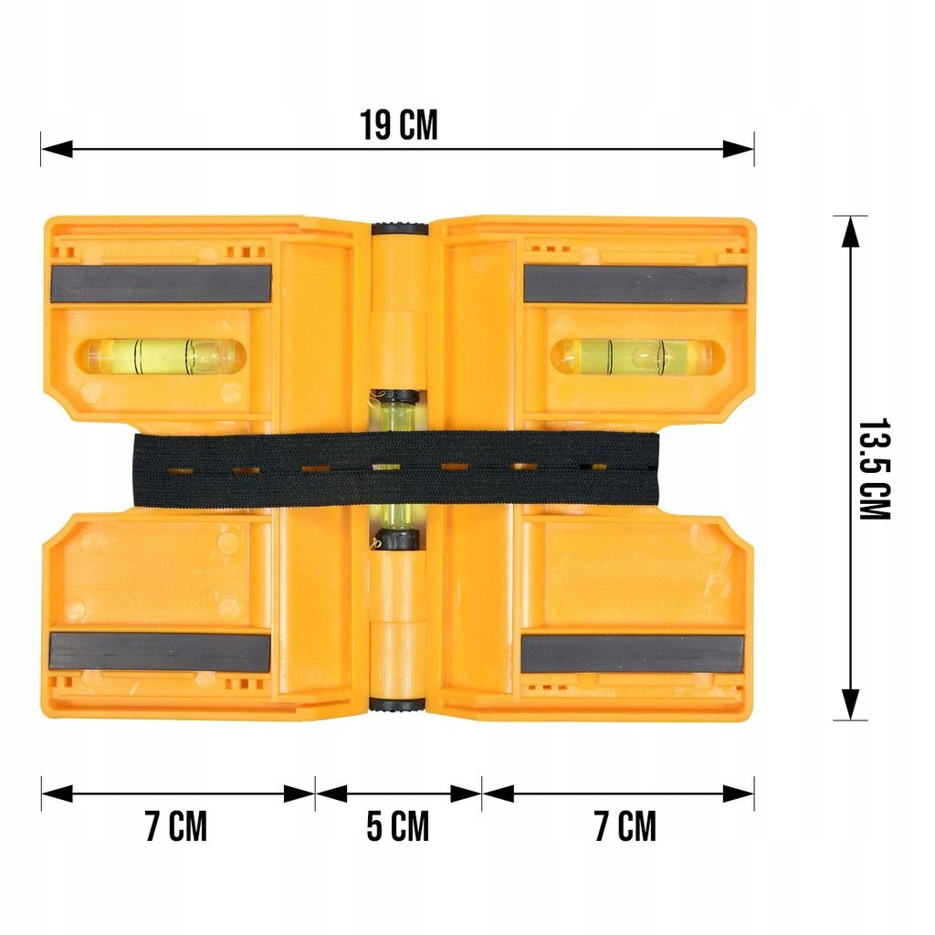 Poziomica magnetyczna do słupków 3x LIBELLA