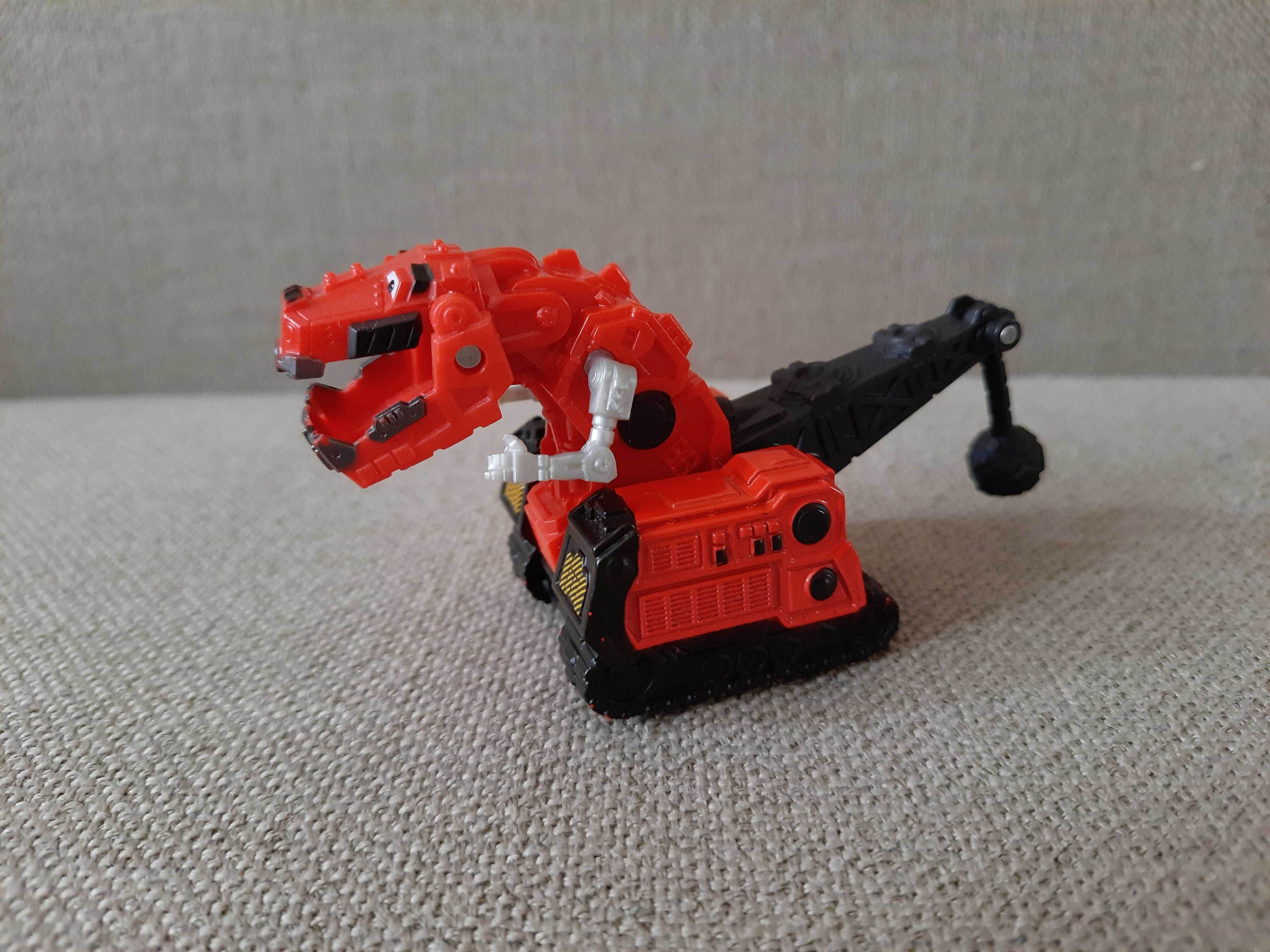 Машинка динозавр Ті Рекс Dinotrux Mattel Трицератопс інерція Kiddisvit