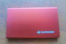 Oryginalny firmowy powerbank Santander 5V, 1A, pojemność 4000mAh