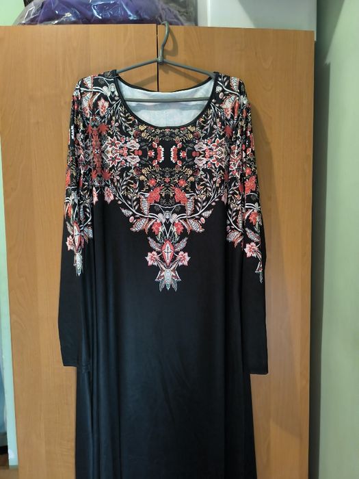 Платье стрейчевое без дефектов, размер 5XL