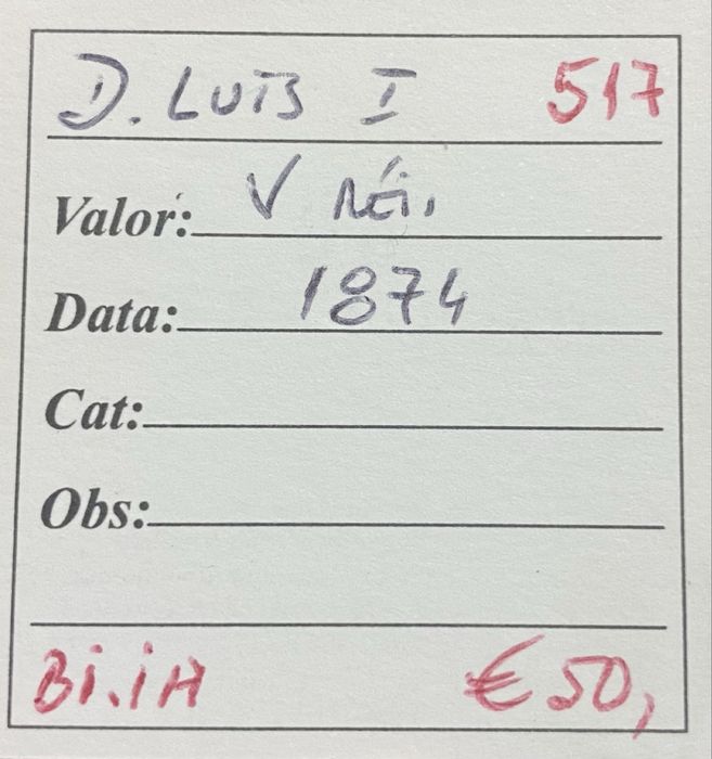 Moeda V Reis D LUIS I - 1874