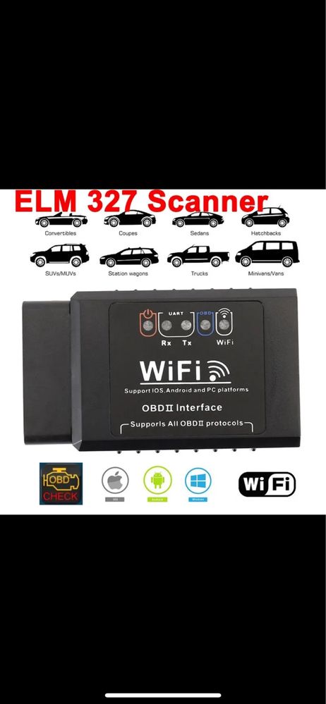 Сканер OBD2 WIFI ELM327 V 1.5