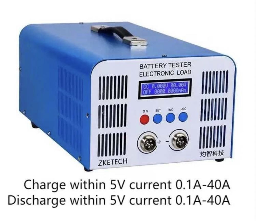 Тестер ємності акумуляторів 40A ZKETECH EBC-A40L