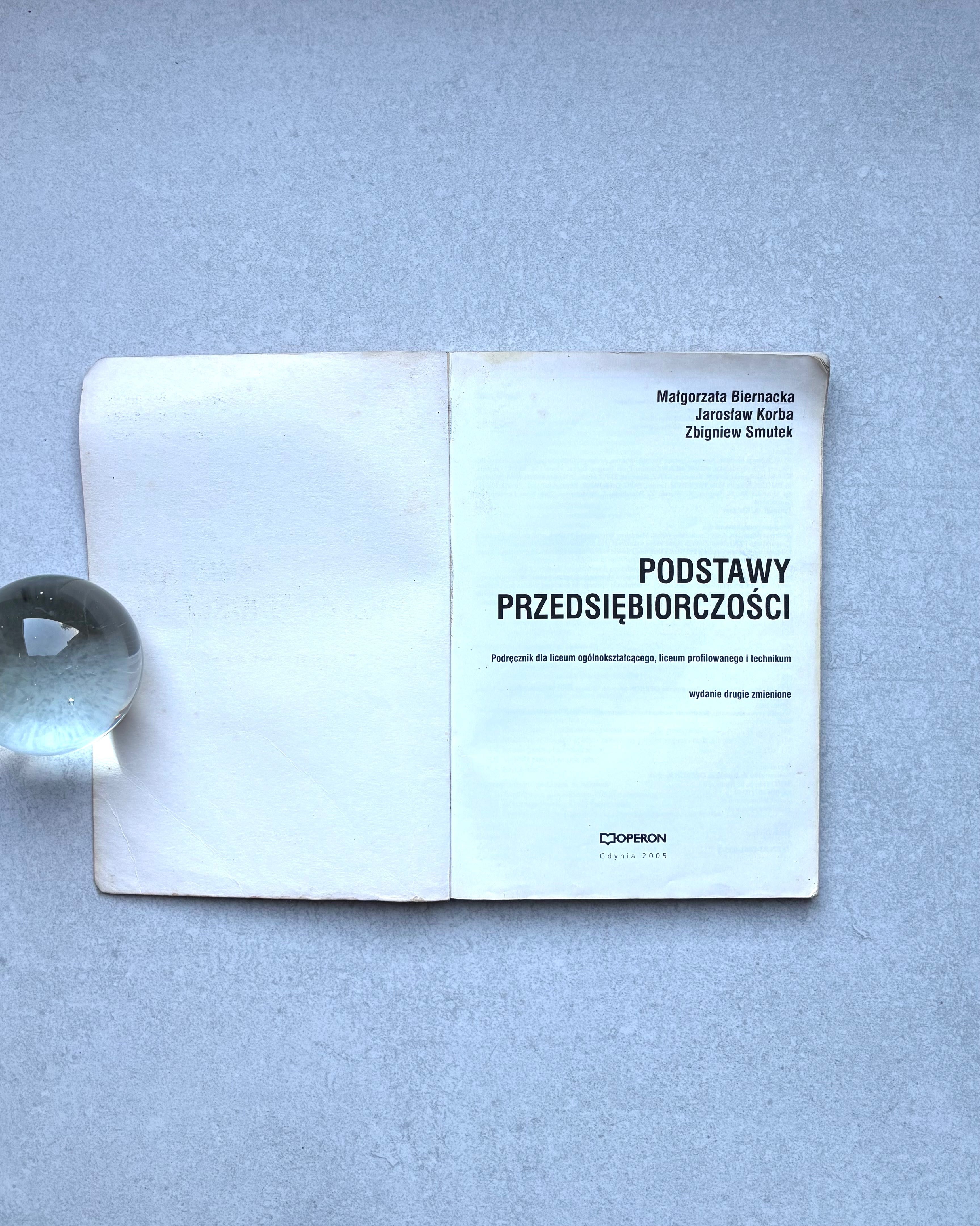 Podstawy przedsiębiorczości Liceum technikum, Biernacka, Korba, Smutek