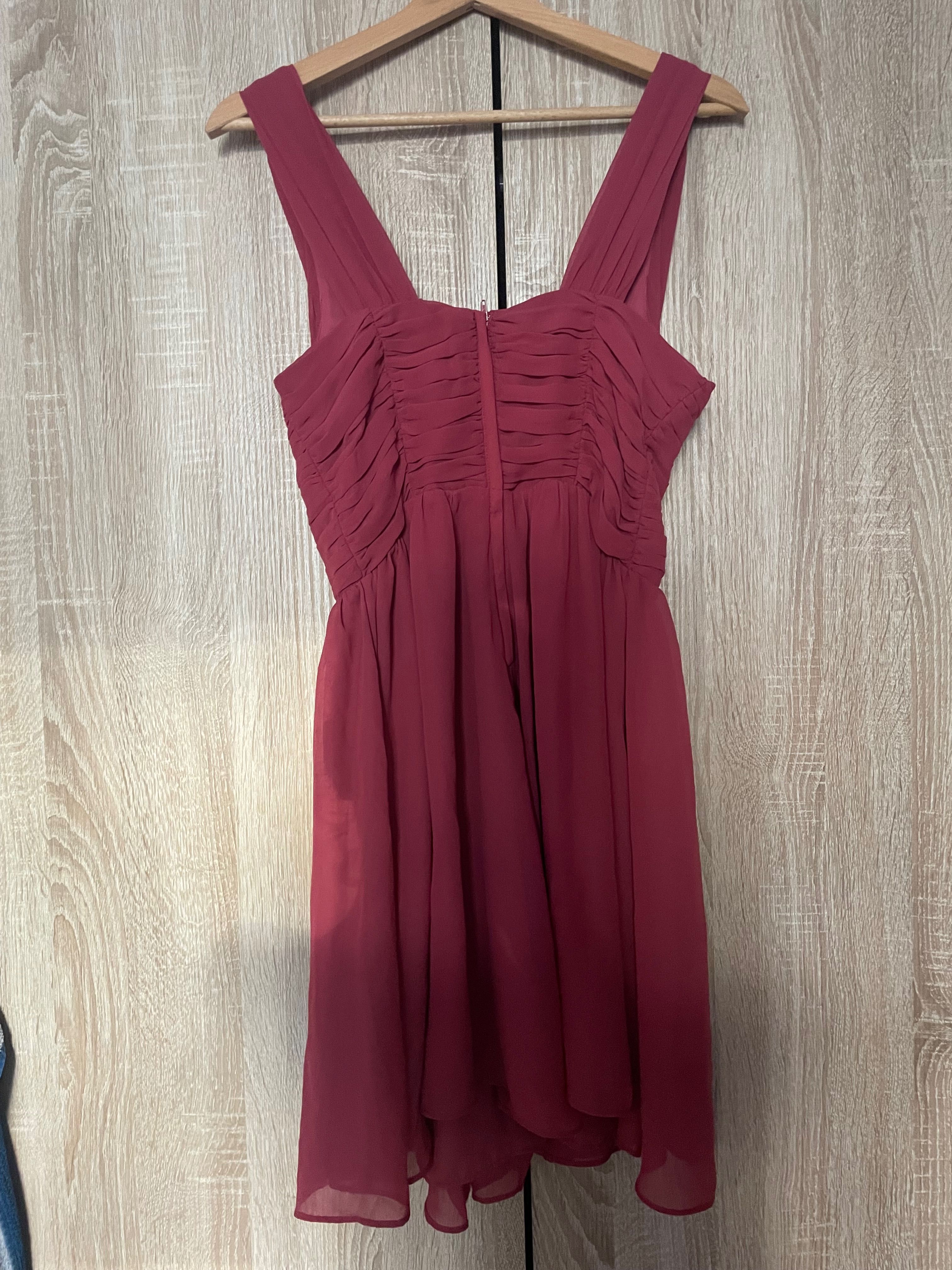 Zwiewna sukienka H&M 38 M tiulowa szyfon