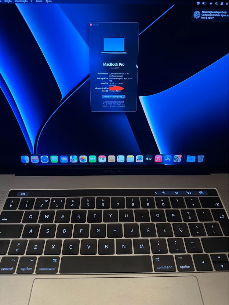 MacBook Pro 15” Touch Bar i7