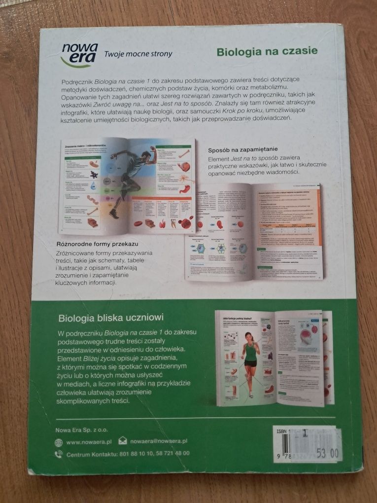 Biologia Pod. "Biologia na czasie" Lic. i Tec. Zak. Pod. Nowa Era K. 1
