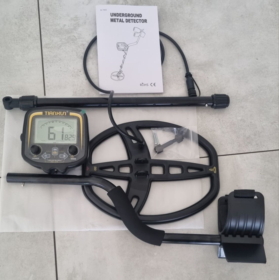 Profesjonalny wykrywacz metali TX-850 bardzo czuły pinpointer 11 cali