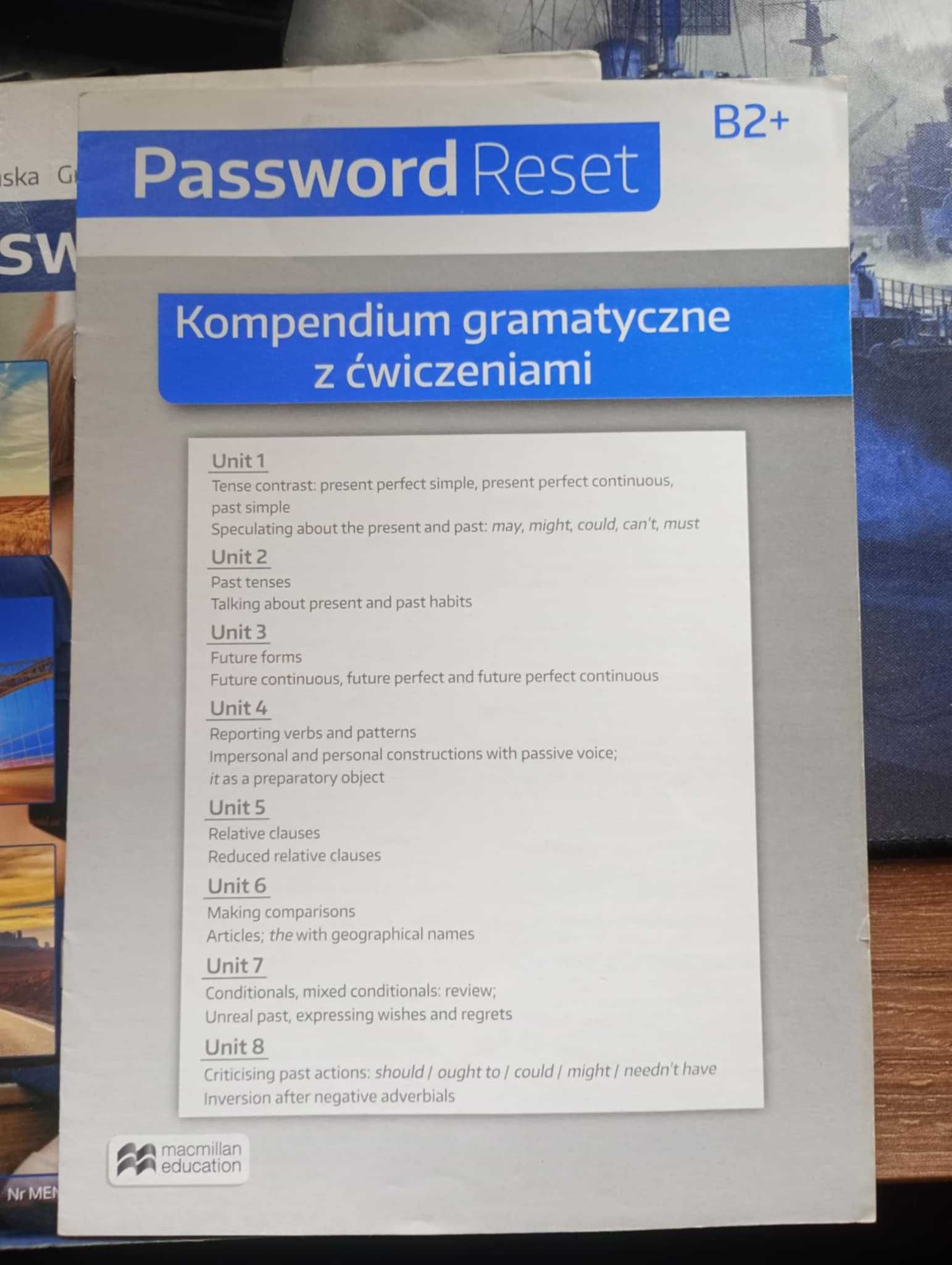 Password Reset B2+ Podręcznik