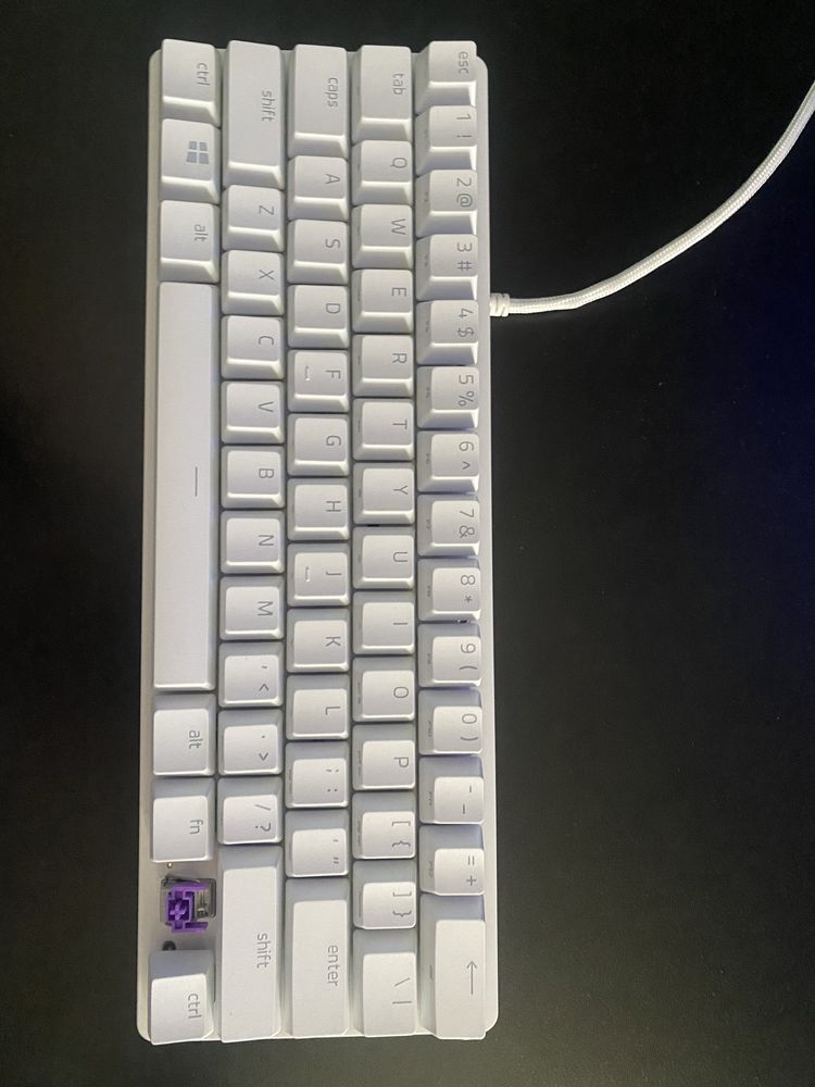 Клавіатура Razer Huntsman Mini Mercury Edition Purple Switch White