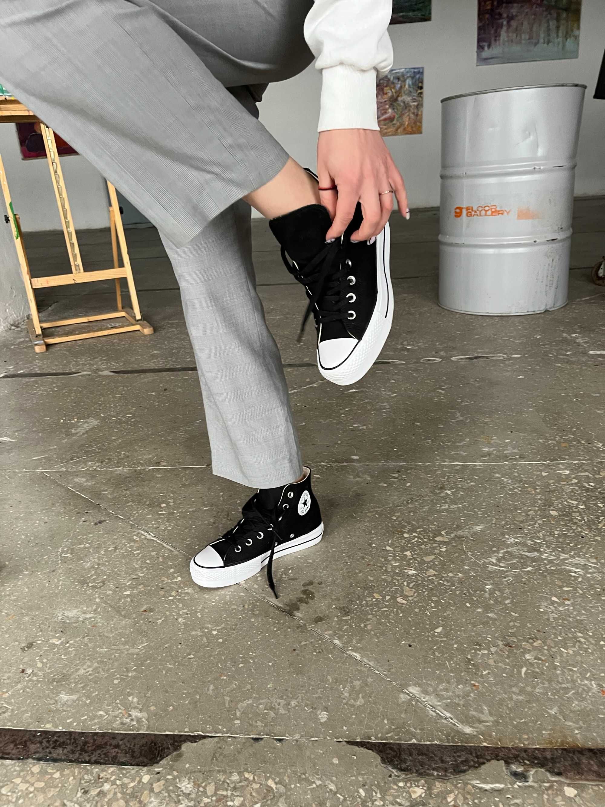 Кеди Converse Lift Hight Black 36-44 (Оплата при отриманні)