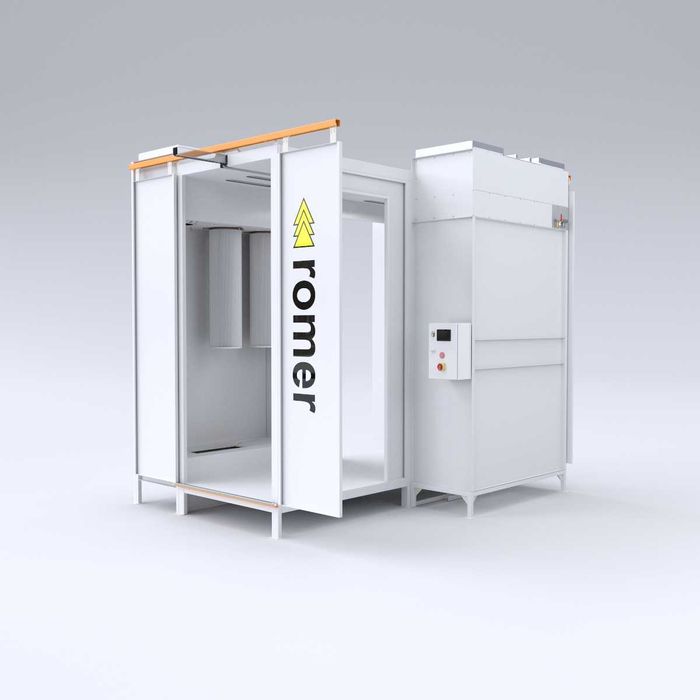 Kabina proszkowa przelotowa KPD-2 lakiernia malarnia ROMER