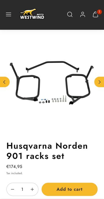 Racks para a Husqvarna Norden 901 novos