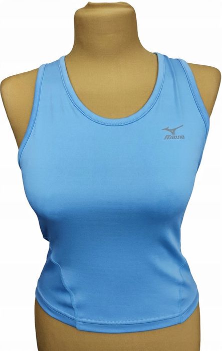 Mizuno treningowa koszulka top sportowy niebieski s