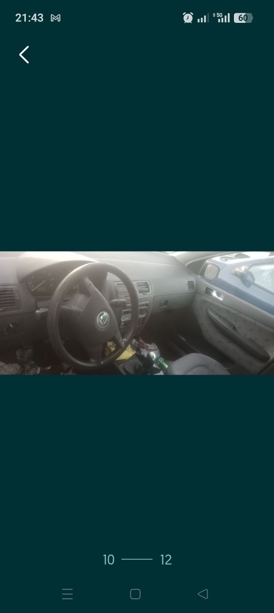 Scoda Fábia 1.4 16 vavlas so peças