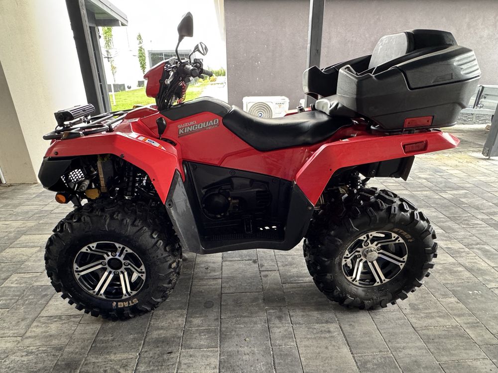 Suzuki kingquad LTA 750 razem z przyczepką