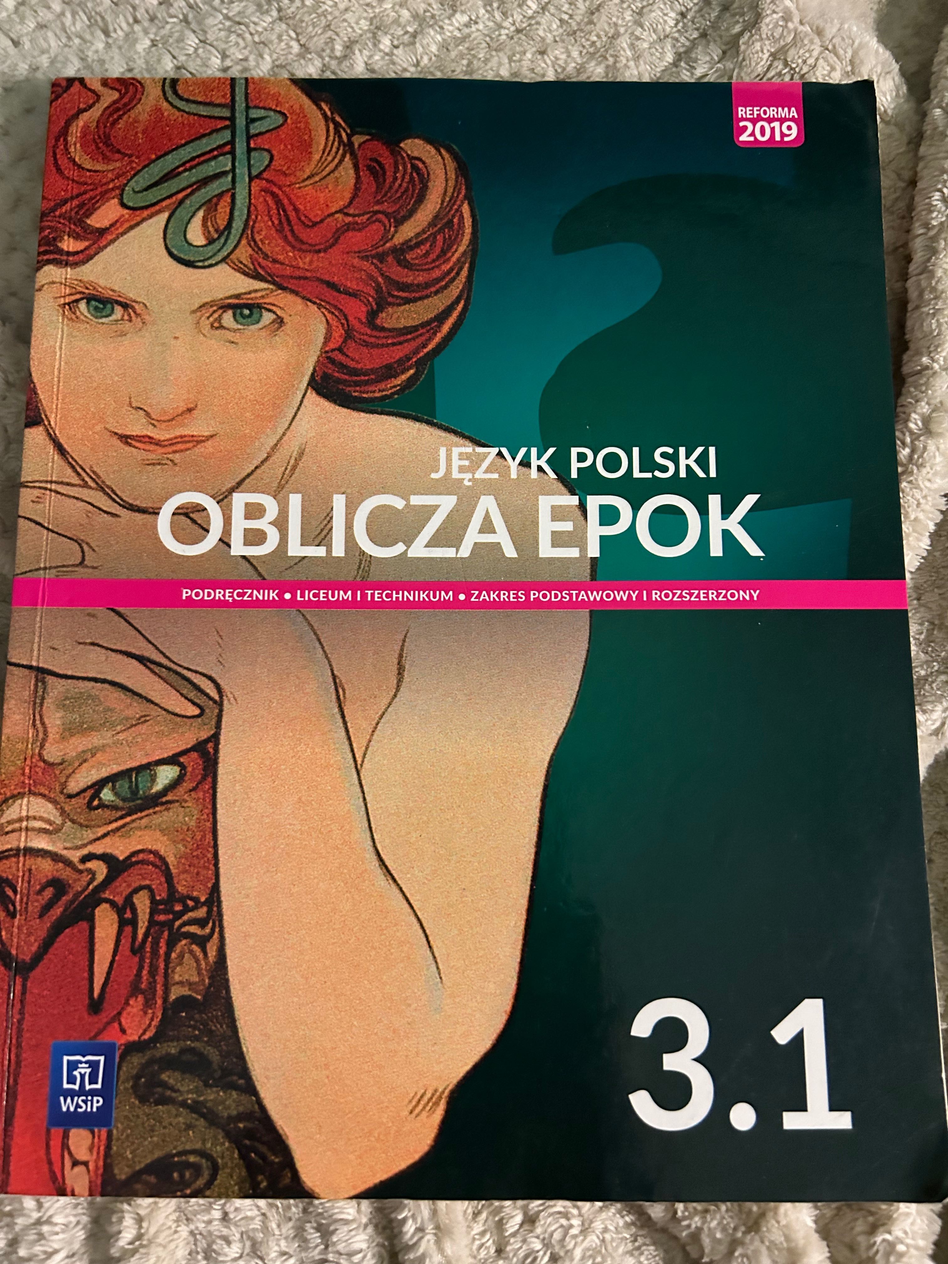 Zestaw podręczników do polskiego WSiP OBLICZA EPOK 3.