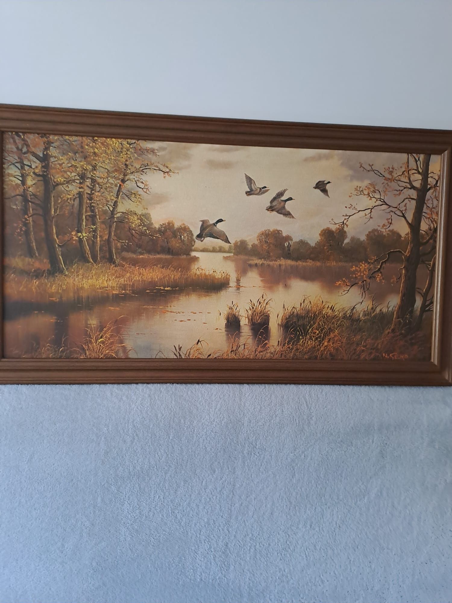 Obraz Odlot dzikich gęsi 88x48cm