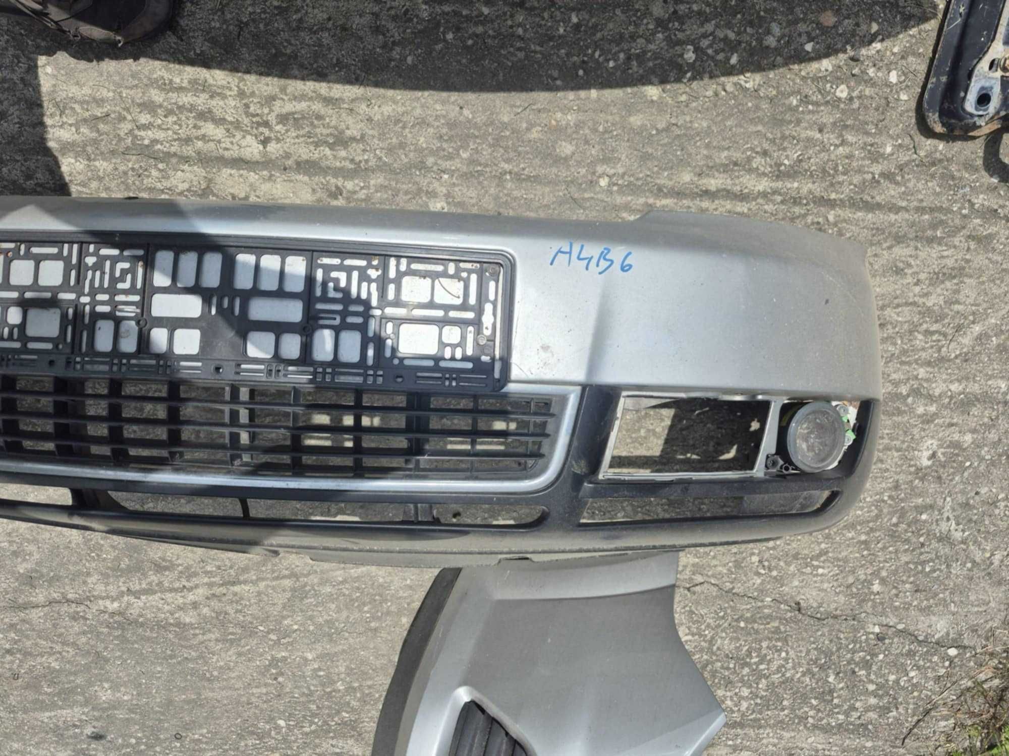 audi a4 b6 zderzak przedni przód srebrny