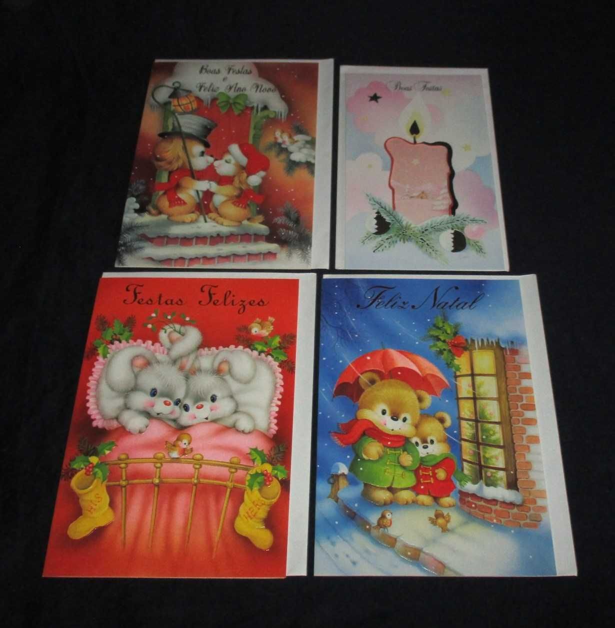 Postais de Boas Festas Novos Incluem Envelope