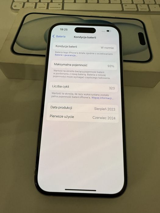 iPhone 15 128gb Blue Stan Idealny Orygin Bateria 93%